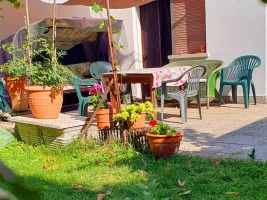 Terrazzo con dondolo